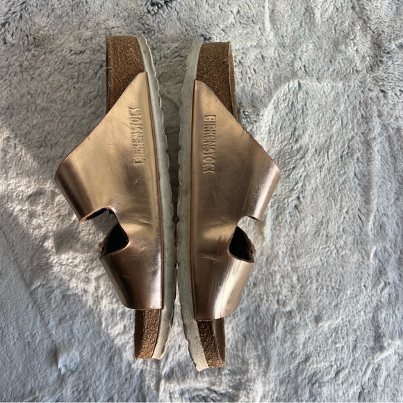 BIRKENSTOCK Gold Double Strap Sandals Women size 39 (5.5/6.0 US) - Picture 4 of 10